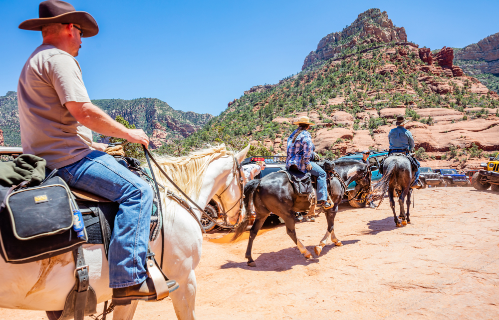 Sedona,Arizona,Usa.,May,25,,2019.,People,Riding,Horses,And