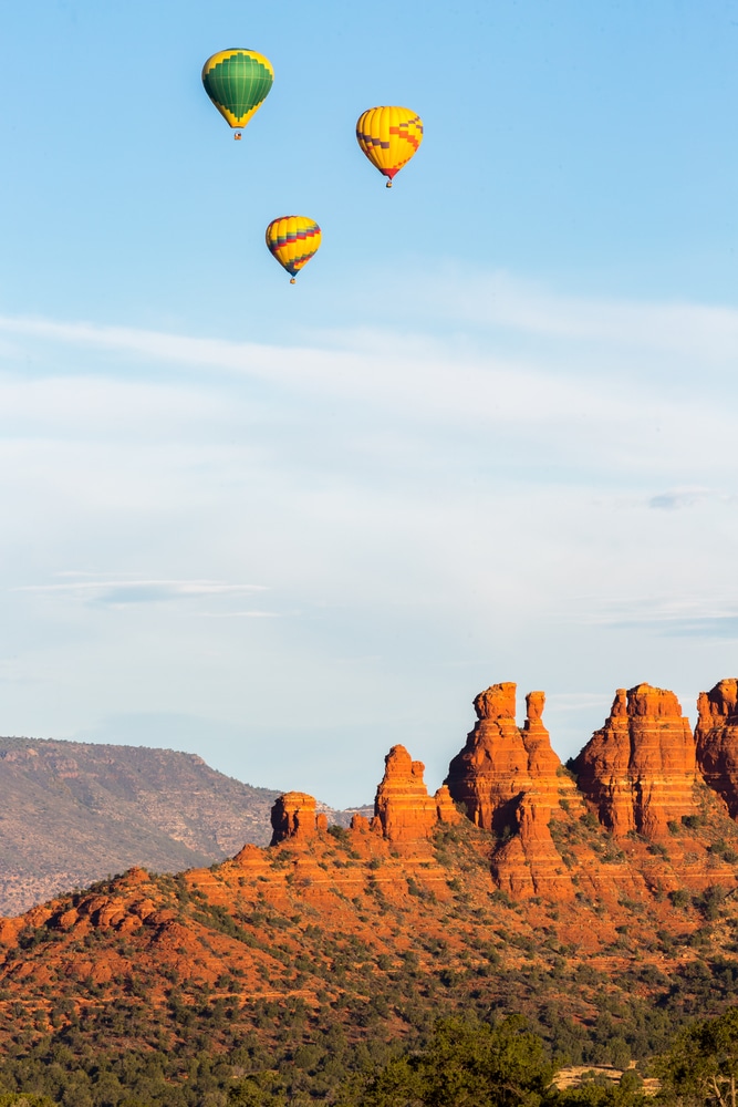 Hot,Air,Ballooning,In,Sedona,Arizona.